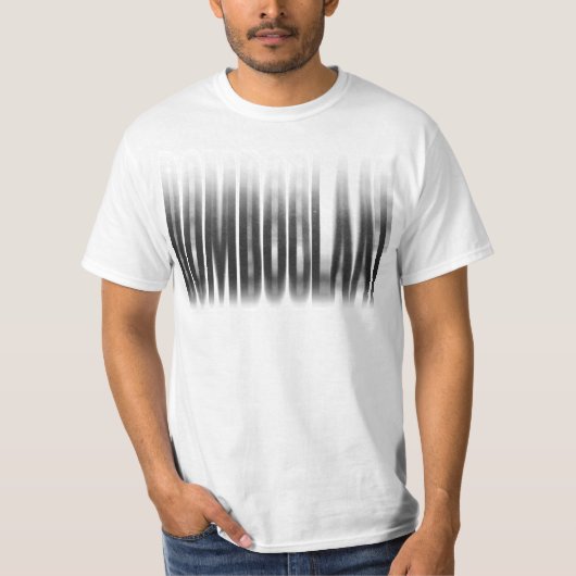 Bomboclaat Wazig Effect Typografie Reggae T-shirt (Voorkant)
