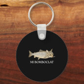 Bomboclat Fish Cat Meme Mi Bomboclat Silly Stud Br Sleutelhanger (Voorkant)