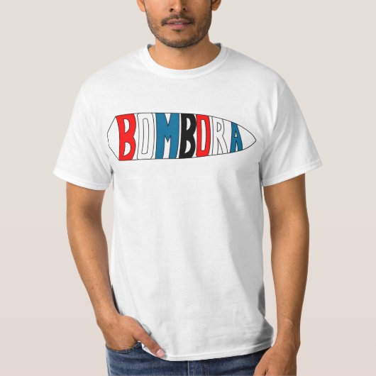 Bombora Bomb Logo Amerikaanse kleur T-shirt (Voorkant)