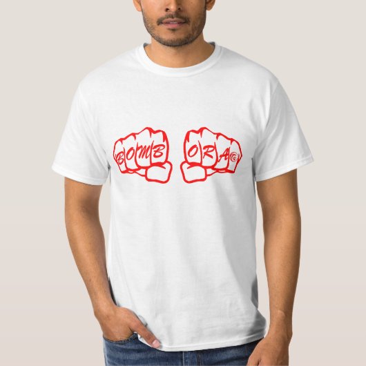 Bombora Knuckles Red T-shirt (Voorkant)