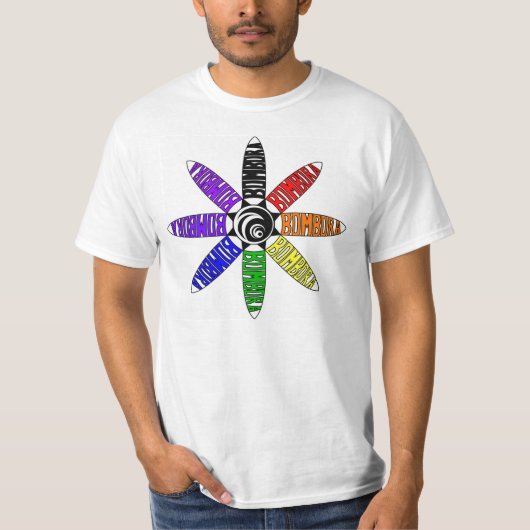 Bombora Spiral Rainbow T-shirt (Voorkant)