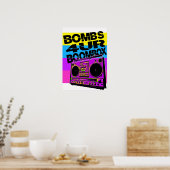 Bombs 4UR Boombox Poster (Keuken)