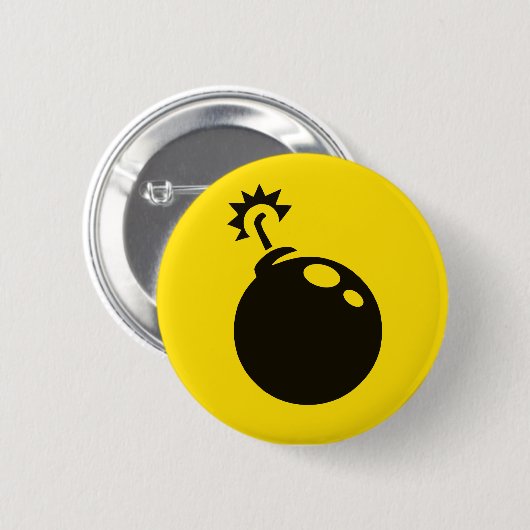 Bombs weg! ronde button 5,7 cm (Voorkant /achterkant)