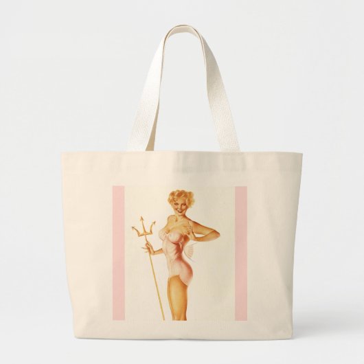 BOMBSHELL BAD GIRLS Retro Pin-Ups Grote Tote Bag (Voorkant)
