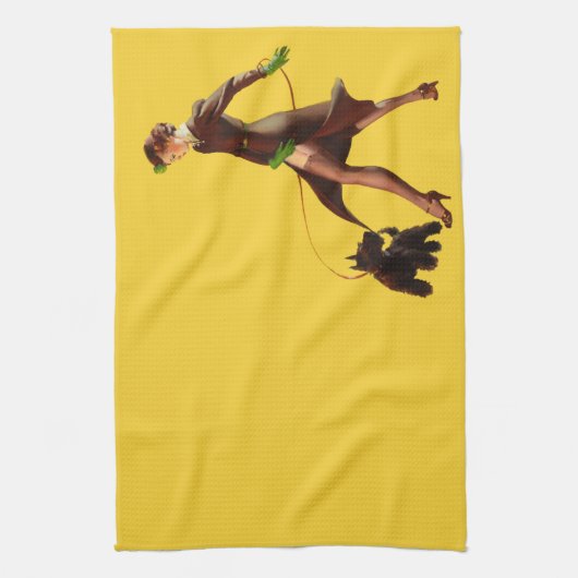 BOMBSHELL BAD GIRLS Retro Pin-Ups Theedoek (Verticaal)