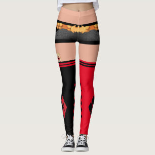 Bombshell Harley Quinn shorts & dij hoge sokken Leggings