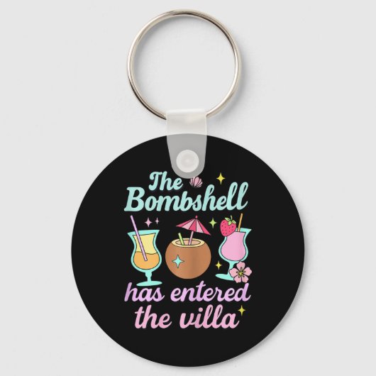 Bombshell Is Gearriveerd In De Villa Funny Summer Sleutelhanger (Voorkant)