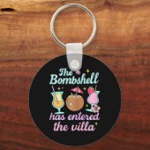 Bombshell Is Gearriveerd In De Villa Funny Summer Sleutelhanger (Voorkant)