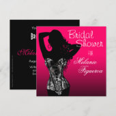 Bombshell Lingerie Lace Corset Vrijgezellenfeest Kaart (Voorkant / Achterkant)