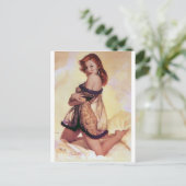 Bombshell omhoog draaien briefkaart (Staand voorkant)