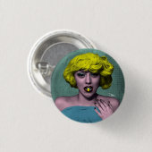Bombshell POP Art Button (Voorkant /achterkant)