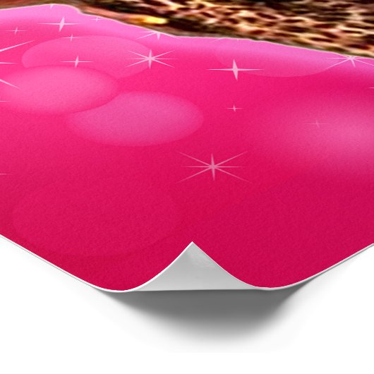Bombshell Sparkle Leopard Party Banner 40x16 Poster (Hoek)