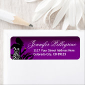 Bombshell Zebra Party Jurk paarse Etiket (Insitu)