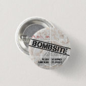 Bombsite Fanzine No. 1 cover Ronde Button 3,2 Cm (Voorkant /achterkant)