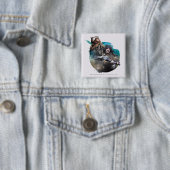 Bombur en Bofur Vierkante Button 5,1 Cm (In situ)