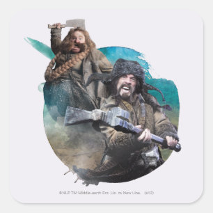 Bombur en Bofur Vierkante Sticker