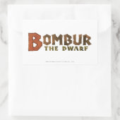 Bombur-naam Rechthoekige Sticker (Tas)