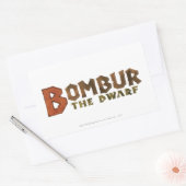 Bombur-naam Rechthoekige Sticker (Envelop)