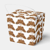 Bombyx Mori Silk Moth Life Cycle Silhouette Bedankdoosjes (Achterkant)