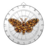Bombyx Mori Silk Moth Life Cycle Silhouette Dartbord (Voorkant)