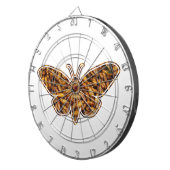 Bombyx Mori Silk Moth Life Cycle Silhouette Dartbord (Voorkant Rechts)