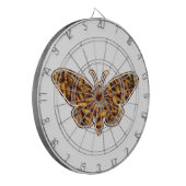 Bombyx Mori Silk Moth Life Cycle Silhouette Dartbord (Voorkant Links)