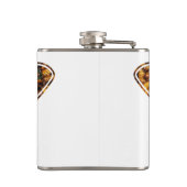 Bombyx Mori Silk Moth Life Cycle Silhouette Heupfles (Achterkant)