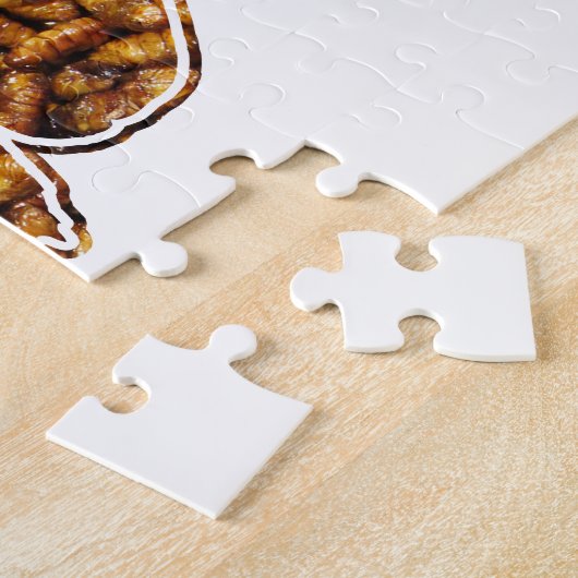 Bombyx Mori Silk Moth Life Cycle Silhouette Legpuzzel (Zijkant)