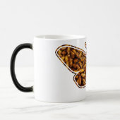 Bombyx Mori Silk Moth Life Cycle Silhouette Magische Mok (Links)