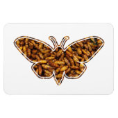Bombyx Mori Silk Moth Life Cycle Silhouette Magneet (Horizontaal)