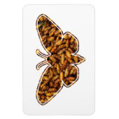 Bombyx Mori Silk Moth Life Cycle Silhouette Magneet (Verticaal)