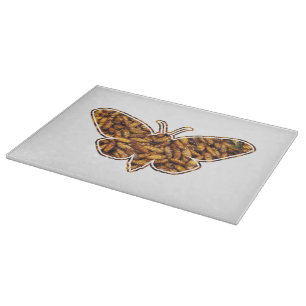 Bombyx Mori Silk Moth Life Cycle Silhouette Snijplank