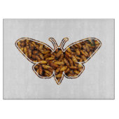 Bombyx Mori Silk Moth Life Cycle Silhouette Snijplank (Voorkant)