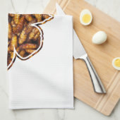 Bombyx Mori Silk Moth Life Cycle Silhouette Theedoek (Quarter Fold)