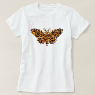 Bombyx Mori Zijderups levenscyclus Silhouet T-shirt