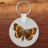 Bombyx quercus mannelijk sleutelhanger (Voorkant)