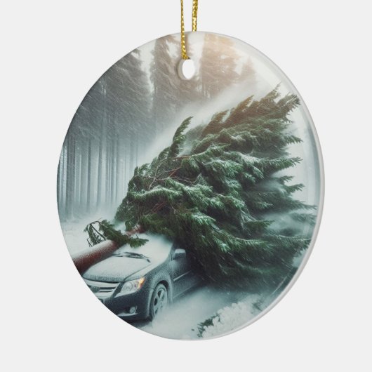 bomcycloonauto keramisch ornament (Links)