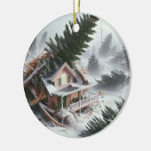 Bomcycloonhuis 4 keramisch ornament (Links)