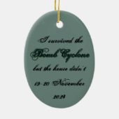 Bomcycloonhuis 4 keramisch ornament (Achterkant)