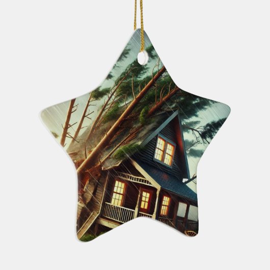 Bomcycloonhuis 6 keramisch ornament (Rechts)