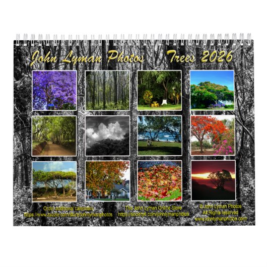 Bomen 2026 Agenda Kalender (Achterkant)