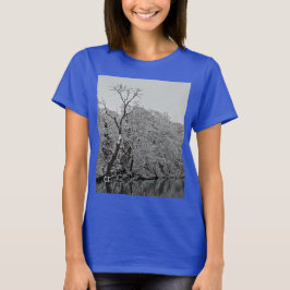 Bomen, aan het water t-shirt