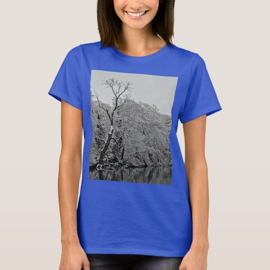 Bomen, aan het water t-shirt (Voorkant)
