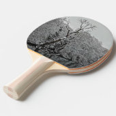 Bomen, aan het water tafeltennisbatje (Voorkant Gekanteld)