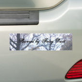 Bomen, aangedreven door een vuile stof bumpersticker (Op auto)