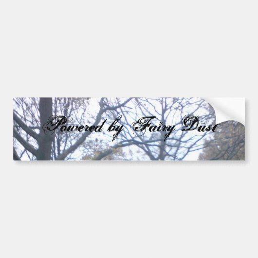 Bomen, aangedreven door een vuile stof bumpersticker (Voorkant)