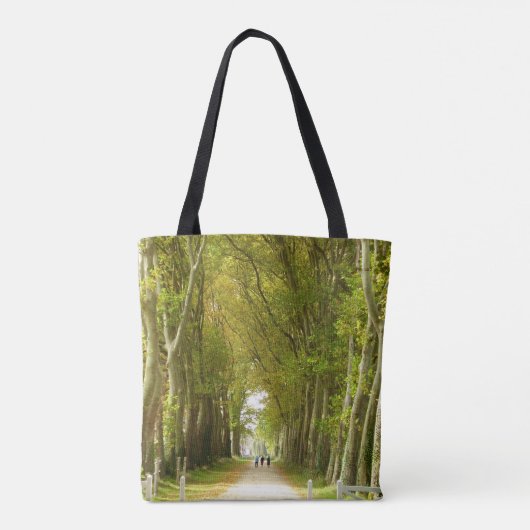Bomen All-Over-Print Canvas tas (Achterkant)