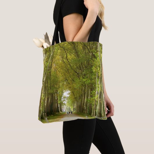 Bomen All-Over-Print Canvas tas (Dichtbij)