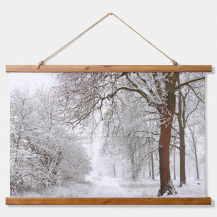 Bomen-alley   Stupinigi Parc, Italië Hangend Wandkleed