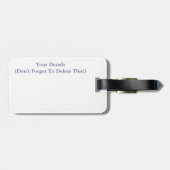 BOMEN BAGAGELABEL (Achterkant horizontaal)